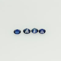 2.5 mm Natural BlueSapphire Loose Gemstone Round Diamond Cut Cleanish Quality Color