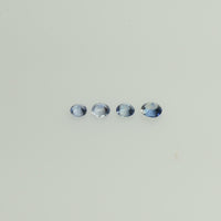 0.8-5 mm Natural BlueSapphire Loose Gemstone Round Diamond Cut Vs Quality Color