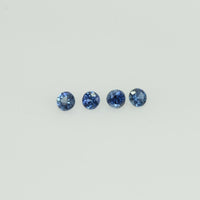 1.3-4 mm Natural Blue Sapphire Loose Gemstone Round Diamond Cut Cleanish Quality Color