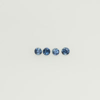 0.8-3.5 mm Natural Blue Sapphire Loose Gemstone Round Diamond Cut Vs Quality Color