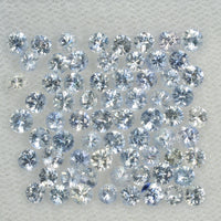 2.3-4.0 mm Natural Blue Sapphire Loose Gemstone Round Diamond Cut Cleanish Quality Color