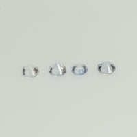 2.3-4.0 mm Natural Blue Sapphire Loose Gemstone Round Diamond Cut Cleanish Quality Color