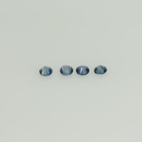 0.8 -3.6 mm Natural Blue Sapphire Loose Gemstone Round Diamond Cut Vs Quality Color