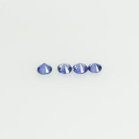 0.8-5.0 mm Natural Blue Sapphire Loose Gemstone Round Diamond Cut Vs Quality Color