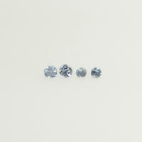 0.9-3.7 mm Natural Blue Sapphire Loose Gemstone Round Diamond Cut Vs Quality Color