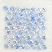 0.9-3.7 mm Natural Blue Sapphire Loose Gemstone Round Diamond Cut Vs Quality Color