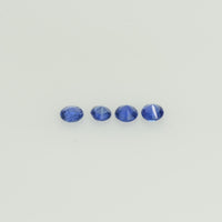 1.1-4.2 mm Natural Blue Sapphire Loose Gemstone Round Diamond Cut Vs Quality Color