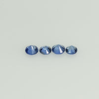 1.2-3.6 mm Natural Blue Sapphire Loose Gemstone Round Diamond Cut Vs Quality Color