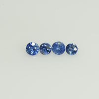 1.2-3.6 mm Natural Blue Sapphire Loose Gemstone Round Diamond Cut Vs Quality Color