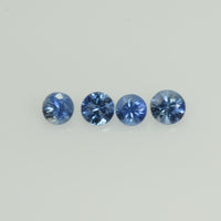 2.5-4.5 mm Natural Blue Sapphire Loose Gemstone Round Diamond Cut Cleanish Quality Color - Thai Gems Export Ltd.