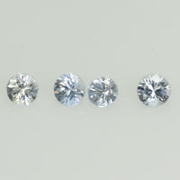 2.3-4.0 mm Natural Blue Sapphire Loose Gemstone Round Diamond Cut Cleanish Quality Color