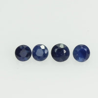 1.1-3.6 mm Natural Blue Sapphire Loose Gemstone Round Diamond Cut Vs Quality Color - Thai Gems Export Ltd.