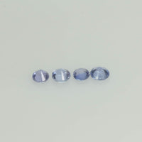 1.2-4.0 mm Natural Blue Sapphire Loose Gemstone Round Diamond Cut Vs Quality Color