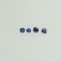 0.8-3.5 mm Natural BlueSapphire Loose Gemstone Round Diamond Cut Vs Quality Color
