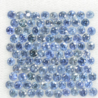 0.8-3.5 mm Natural BlueSapphire Loose Gemstone Round Diamond Cut Vs Quality Color