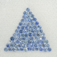 0.7 - 5 mm Natural BlueSapphire Loose Gemstone Round Diamond Cut Pk Quality Color
