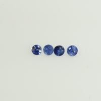 1.0-4 mm Natural Blue Sapphire Loose Gemstone Round Diamond Cut Pk Quality Color