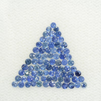1.0-4 mm Natural Blue Sapphire Loose Gemstone Round Diamond Cut Pk Quality Color