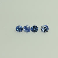1.0-4.5 mm Natural Blue Sapphire Loose Gemstone Round Diamond Cut Pk Quality Color - Thai Gems Export Ltd.