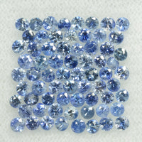 1.0-4.5 mm Natural Blue Sapphire Loose Gemstone Round Diamond Cut Pk Quality Color - Thai Gems Export Ltd.
