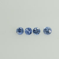 2.2-2.7 mm Natural BlueSapphire Loose Gemstone Round Diamond Cut Vs Quality Color