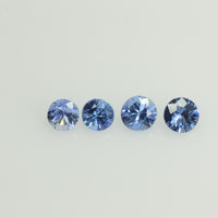 2.7-4.5 mm Natural BlueSapphire Loose Gemstone Round Diamond Cut Cleanish Quality Color