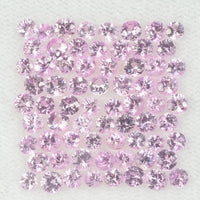 2.5 mm Natural Pink Sapphire Loose Gemstone Round Diamond Cut Cleanish Quality Color