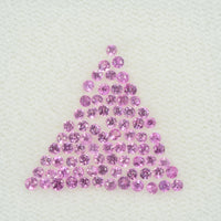 1.4-1.7 mm Natural Pink Sapphire Loose Gemstone Round Diamond Cut Cleanish Quality Color