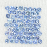 2.2-2.7 mm Natural BlueSapphire Loose Gemstone Round Diamond Cut Vs Quality Color