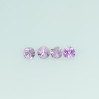 1.8-4 mm Natural Pink Sapphire Loose Gemstone Round Diamond Cut Pk Quality Color