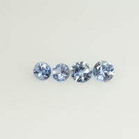 3.0 mm Natural BlueSapphire Loose Gemstone Round Diamond Cut Cleanish Quality Color