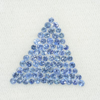 0.8-1.9 mm Natural BlueSapphire Loose Gemstone Round Diamond Cut Cleanish Quality AA Color