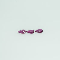 5x3 mm Lot Natural Ruby Loose Gemstone Pear Cut