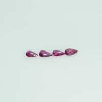 5x3 mm Lot Natural Ruby Loose Gemstone Pear Cut
