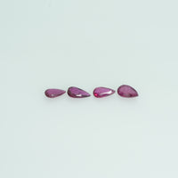5x3 mm Lot Natural Ruby Loose Gemstone Pear Cut