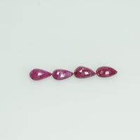 6x4 mm Lot Natural Ruby Loose Gemstone Pear Cut