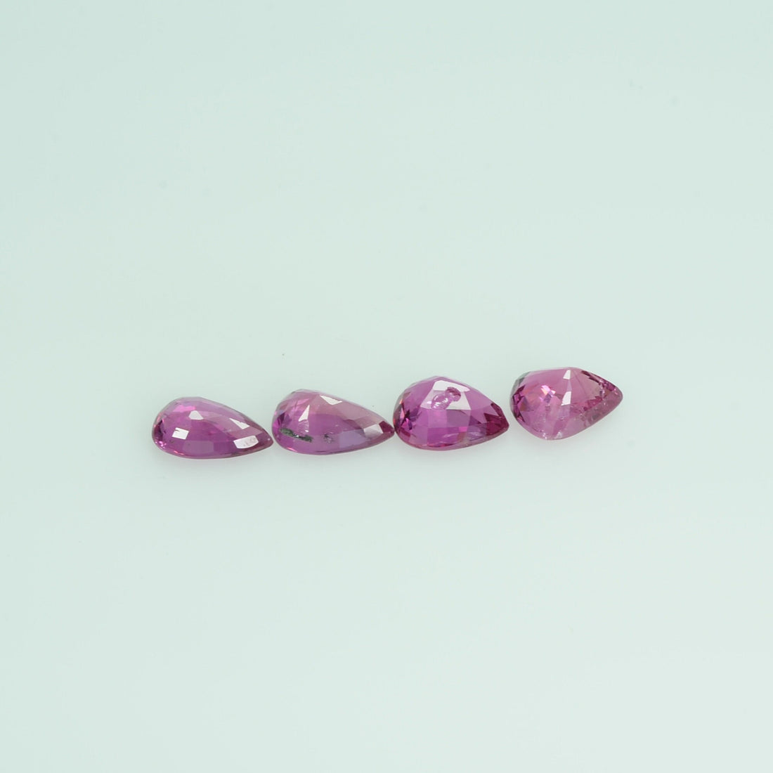 6x4 mm Natural Ruby Loose Gemstone Pear Cut