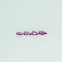 5x3 mm Lot Natural Ruby Loose Gemstone Pear Cut