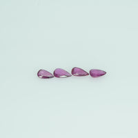 5x3 mm Lot Natural Ruby Loose Gemstone Pear Cut