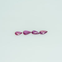 5x3 mm Lot Natural Ruby Loose Gemstone Pear Cut