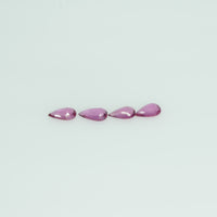 5x3 mm Lot Natural Ruby Loose Gemstone Pear Cut