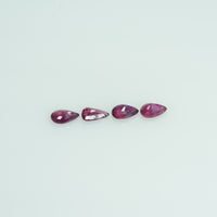 5x3 mm Lot Natural Ruby Loose Gemstone Pear Cut