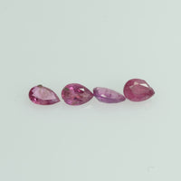 3x2 mm Natural Ruby Loose Gemstone Pear Cut