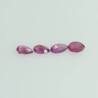 3x2 mm Natural Ruby Loose Gemstone Pear Cut
