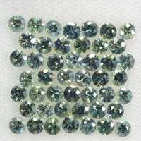 1.4-3.5 mm Natural Blue Green Teal Sapphire Loose Gemstone Round Cut