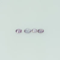 2-4.5 mm Natural Purple Sapphire Loose Gemstone Round Diamond Cut Cleanish Quality