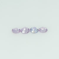 2-4.5 mm Natural Purple Sapphire Loose Gemstone Round Diamond Cut Cleanish Quality