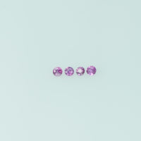 0.8-4.6 mm Natural Purple Sapphire Loose Gemstone Round Diamond Cut Pk Quality