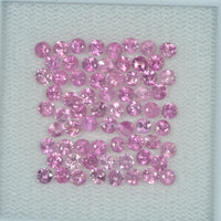 0.8-4.6 mm Natural Purple Sapphire Loose Gemstone Round Diamond Cut Pk Quality