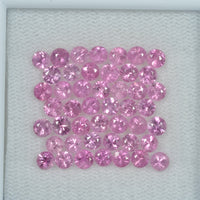 0.8-4.6 mm Natural Purple Sapphire Loose Gemstone Round Diamond Cut Pk Quality